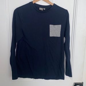 ASOS long sleeve t-shirt with contrast pocket
